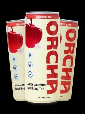 Apple Jasmine sparkling tea three-can pack